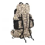 vidaXL Wanderrucksack Kamelbraun Tarnfarben 80 L Oxford-Gewebe - Braun