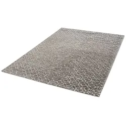 Vintage Teppich Namon 240 x 340 cm Mischgewebe Schwarz, Grau Schwarz /