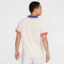 Nike Court Heritage Tennis Poloshirt Herren 110 - pale ivory/lt crimson