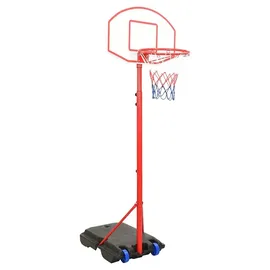 vidaXL Basketballkorb Tragbares Basketball-Set Verstellbar 200-236 cm Rot/Weiß/Blau/Schwarz