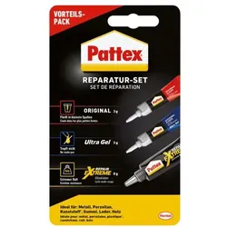 Pattex 3-tlg. Set Sekundenkleber »Reparatur Set«
