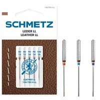 SCHMETZ Nähmaschinennadeln Leder Größe 12 bis 16 - 5 Stück