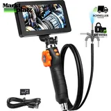Vevor Endoskop Digitale Boroskop-Inspektionskamera 1080P HD 6,4mm IP67 5-Zoll-Bildschirm