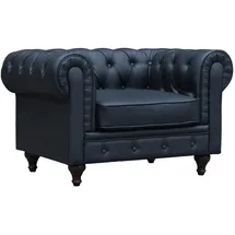 Habitat et Jardin Chesterfield Sessel 82 x 70 x 111 cm Schwarz