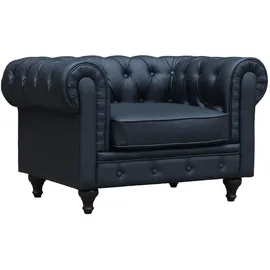 Habitat et Jardin Chesterfield Sessel 82 x 70 x 111 cm Schwarz
