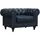 Habitat et Jardin Chesterfield Sessel 82 x 70 x 111 cm Schwarz