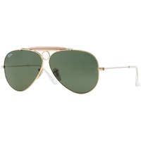 Sonnenbrille Ray Ban Limited Gold Grün RB3138 Shooter Aviator 001