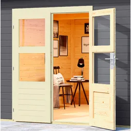 Karibu Perlsee 5 3,69 x 4,20 m Grau