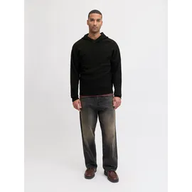 JACK & JONES JJESOHO OLLIE KNIT HOOD Schwarz XXL