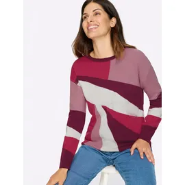 Classic Basics Strickpullover gemustert Altrosa 44