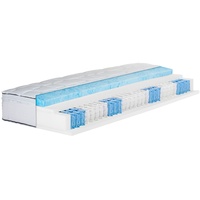 BeCo 7-Zonen Boxspring-Matratze Royal Flex mit abnehmbarem Gelschaum-Topper (120 x 200 cm, H3)