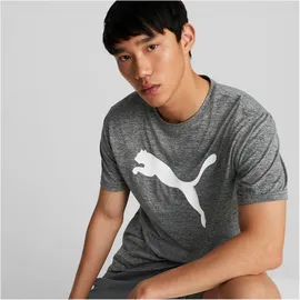 Puma Train FAV Heather CAT Tee Schwarz M