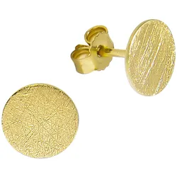 Celesta Gold Ohrringe Gold 375 Coin-Motiv