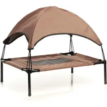 fudajo Hundebett Mit Dach 60 x 45 x 16 cm Braun