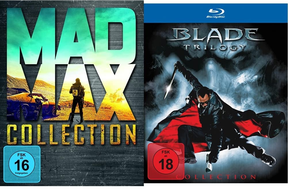 Mad Max - Collection [Blu-ray] & Blade Trilogy [Blu-ray] , 3 Stück (1er Pack)