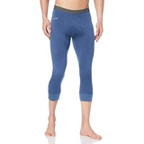 Schöffel Herren Merino Sport Pants short M, temperaturregulierende lange Unterhose, atmungsaktive Thermo Leggings in 3/4 Hose, blau,
