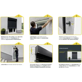 Schellenberg Raffstore Express 180 x 260 cm Anthrazit
