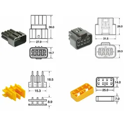 Bihr Steckersatz 8 Kanäle Serie 090 FRKW Typ origin - 5 komplette Sets