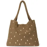 Studio Noos Hearts Teddy Mom-Bag Handtasche Braun
