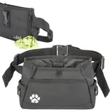 B&B Farmhouse Leckerlibeutel für Haustiertraining – individuelles Design – Leckerli-Tasche für Hundetraining und Verhaltenshilfen – Bauchtasche für Spaziergänge mit dem Hund – Welpen-Leckerli-Tasche &