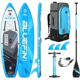 Bluefin Cruise 9'8 aufpumpbares Paddle Board| SUP-Board für Erwachsene| Bluefin Cruise SUP |10'4 SUP| Tragbar & Reisesicher | Paddleboard-Zubehör inklusive