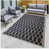 bc-agentur Bestlivings Outdoorteppich Flachgewebe verschiedene Größen/Designs, Rechteckig, aus recyceltem Kunststoff, wetterfest, UV-Beständig, pflegeleicht grau 80 cm x 250 cm