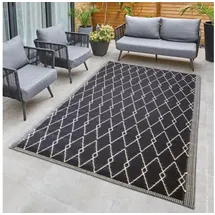 bc-agentur Bestlivings Outdoorteppich Flachgewebe verschiedene Größen/Designs, Rechteckig, aus recyceltem Kunststoff, wetterfest, UV-Beständig, pflegeleicht grau 80 cm x 250 cm