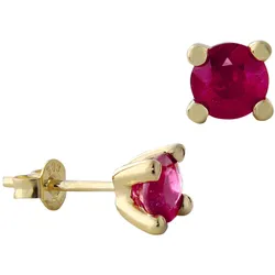 Acalee 70-1015-07 Rubin-Ohrringe Gold 333 / 8K Ohrstecker Rubin