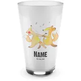 Mr. & Mrs. Panda Personalisiertes Glas Eltern - Personalisierte Geschenke, Elternpaar, Papa, Bedrucken, Bedrucktes Glas, Schenken, Geschenktipp,