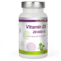 Vita2You Vitamin D3 - 20.000 IE - 120 Kapseln - Hochdosiert - 500μg Vitamin D