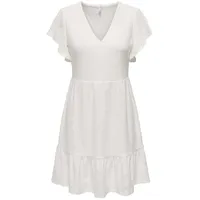 Only Kleid Minikleid Weiß L