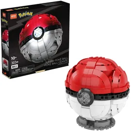 Mega Brands MEGA Pokémon - Jumbo Poké Ball-Bauset, leuchtende Herausforderung mit 303 Bausteinen, für Kinder ab 6 Jahren, HBF53