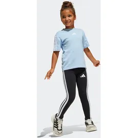 adidas Leggings sportlicher Schnitt schwarz/weiß 122
