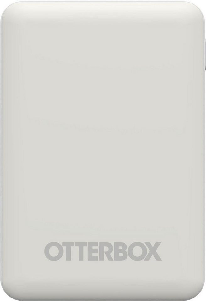 Otterbox Power Bank 5000 mAh externer Akku mit USB-A und Micro-USB Powerbank 5000 mAh, Status LED, schlankes, robustes Design, inkl. 3 in 1 Ladekabel weiß