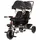 Chipolino Dreirad Hip Hop, zwei Kinder, bis 40 kg, Sitze 360° drehbar schwarz