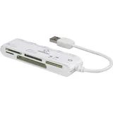 Renkforce CR45e Externer Speicherkartenleser USB-A (USB 2.0) Weiß