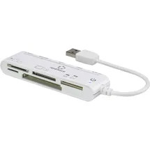Renkforce CR45e Externer Speicherkartenleser USB-A (USB 2.0) Weiß