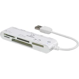 Renkforce CR45e Externer Speicherkartenleser USB-A (USB 2.0) Weiß