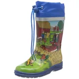 Beck Jungen Bauernhof Gummistiefel, Mehrfarbig, 28 EU