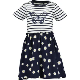 blue seven Jerseykleid BLUE SEVEN, Mädchen, Kleid kurzarm mit Motiv und mit Blumen bedruckter Rock