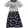 blue seven Jerseykleid BLUE SEVEN, Mädchen, Kleid kurzarm mit Motiv und mit Blumen bedruckter Rock