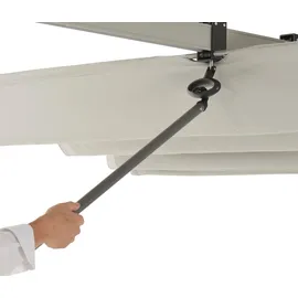 LECO Standmarkise Waved 400 x 250 cm grau