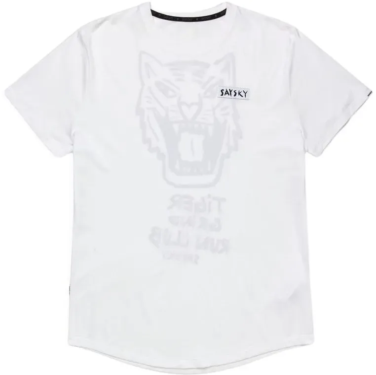 Saysky Herren Tiger Combat Pro T-shirt weiß