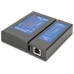 DIGITUS Kabeltester, Netzwerk, RJ45, Einseitiger Tester, PoE-Tester, RJ-45, Kont