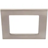 Brilo LED-Einbauleuchte Bad Flach Neutralweiß IP44 12 cm x 12 cm Matt-Nickel