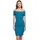URBAN CLASSICS Shirtkleid Blau/Grün 4XL