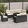 vidaXL Garten-Lounge-Set 9-tlg. schwarz