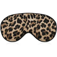 Sexy Schlafmaske mit Leopardenmuster, Augenbinde zum Schlafen, elastische Verdunkelungs-Augenmasken-Abdeckung für volle Nachtruhe, Reisen und Nickerchen