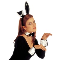 NET TOYS Sexy Kostüm Hase Bunny Häschen Set Bunnyset Playboy Bunnykostüm Fastnacht Fasching Karneval Hasenkostüm