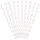 Partydeco Papierstrohhalme 19 cm 10 St. Weiß/Rosa